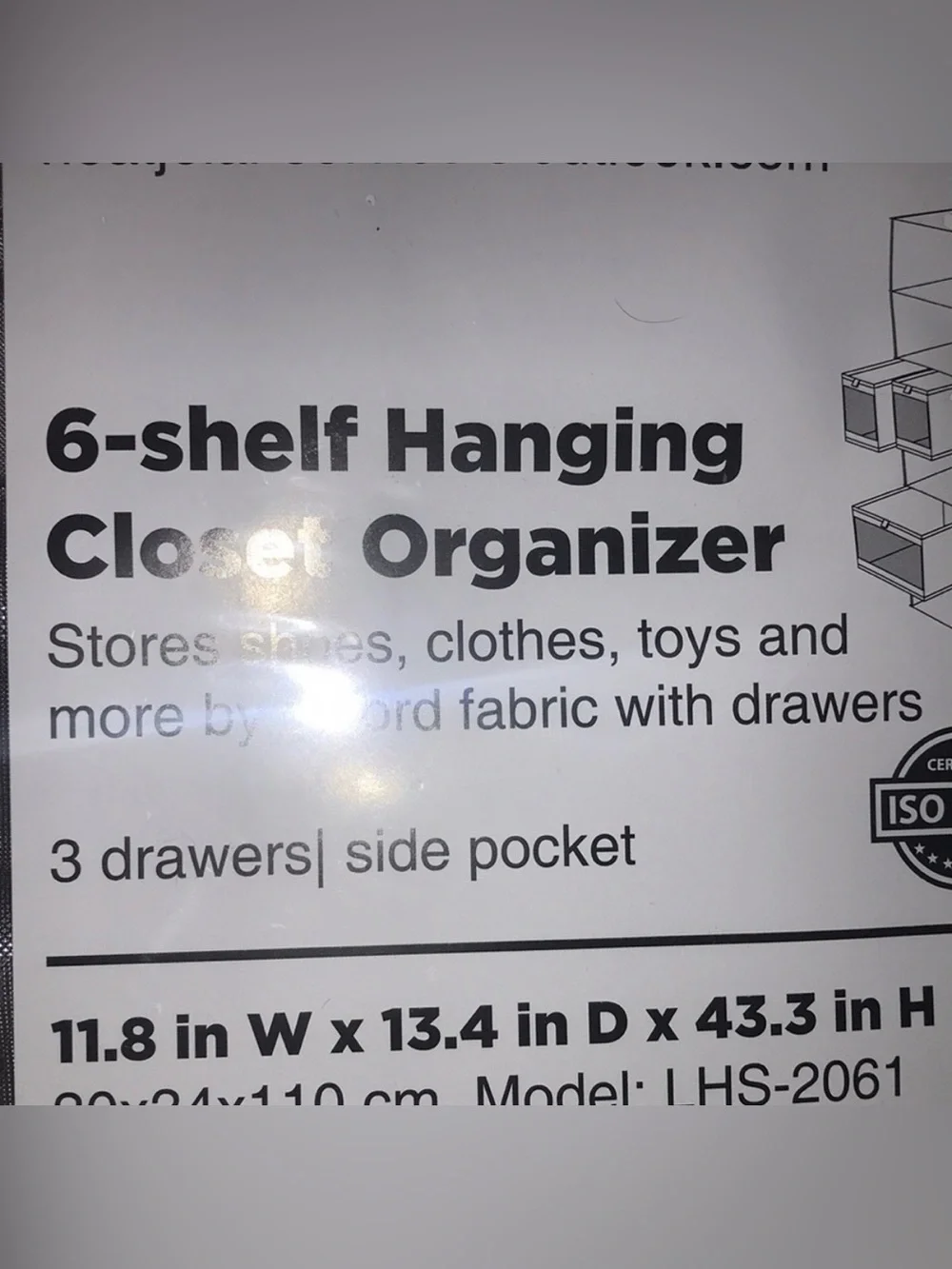 Hanging Closet Organizer and Storage Clothes/Accessory Organizer